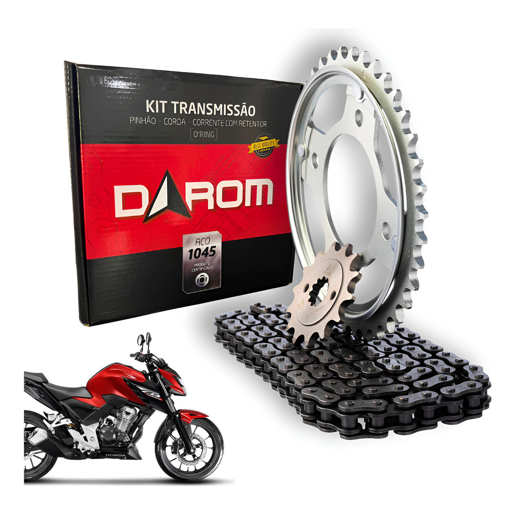 KIT RELAÇÃO CB 300F C/ RETENTOR TWISTER APÓS 2023 TRANSMISSÃO em Oferta na Shopee