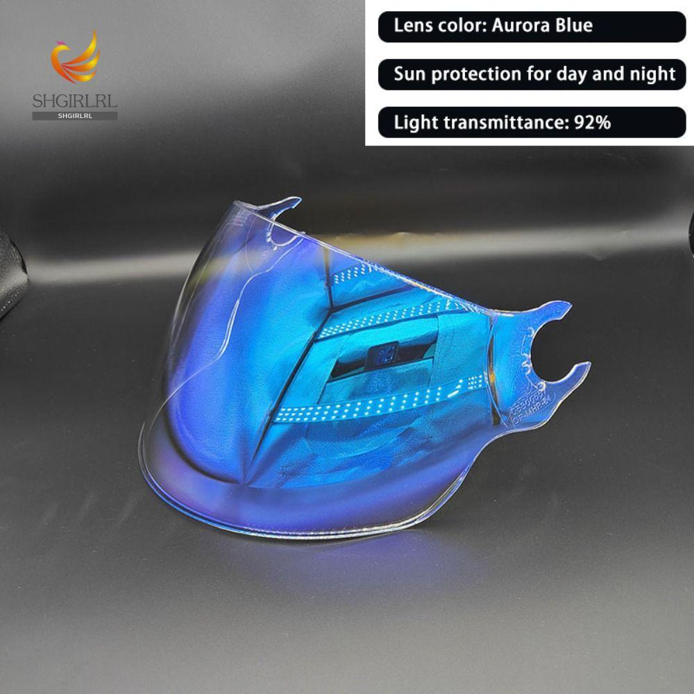 LS2 OF562 Visor de Capacete Substituição Espelhado À Prova de Vento Resistente a Arranhões UV Para Moto