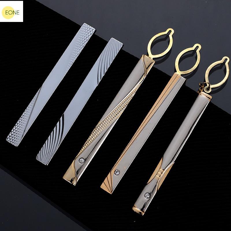 EONE Masculino Metal Simples Netie Bule Ouro Prata Cor Gravata Barra Fecho Clipe Braçadeira Laços Pino Moda Requintado J