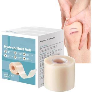 Rolo de Hidrocoloide para Cuidado de Feridas, Fita Adesiva Hidrocoloide Impermeável, Curativo Recortável (1 Rolo)