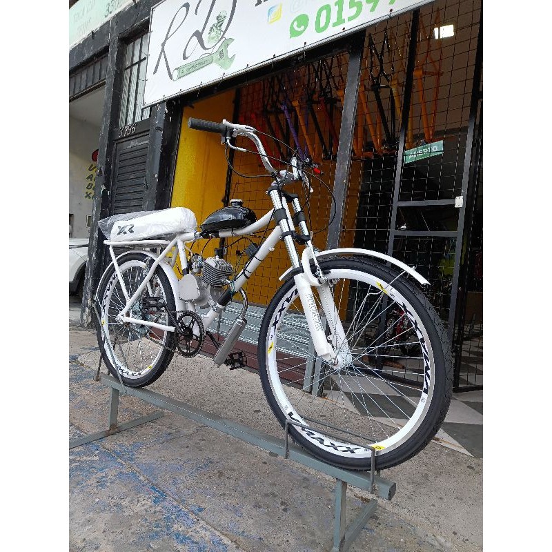 bicicleta Caloi aro 26 motorizada 80cc Barra forte Monark