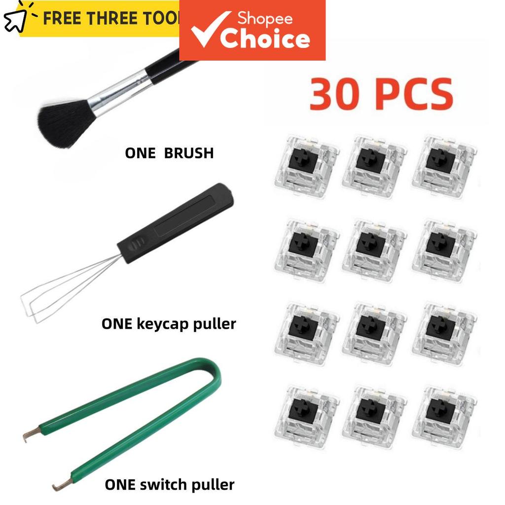 Interruptor Mecânico para Teclado de Jogos Personalizado Azul/Vermelho/Marrom/Preto com Puxador de Teclas + Extrator de
