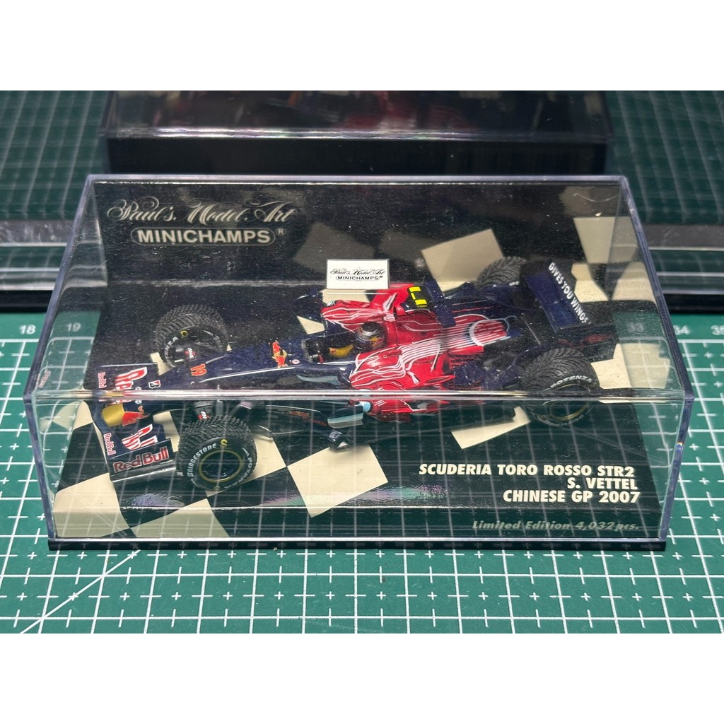 MINICHAMPS Mini Corte F1/43 Wittle 2007 China Estação Scuderia Toro Rosso STR2 S. Vettel Rare Style, Good Car Good Box I