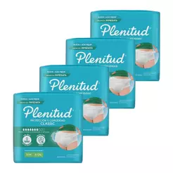 Fralda Plenitud Classic Intensa P/M - 4 Pacotes com 8 Fraldas