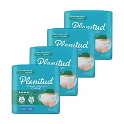 Roupa Íntima Plenitud Classic Intensa Tamanho G/XG - 4 Pacotes com 8 Fraldas - Total 32 Tiras