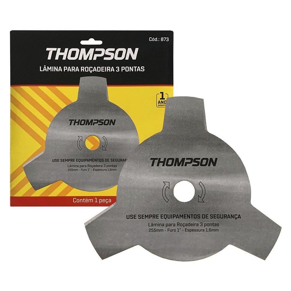 Lamina Para Rocadeira Thompson 255X1,60 Furo 1P 3 Pontas