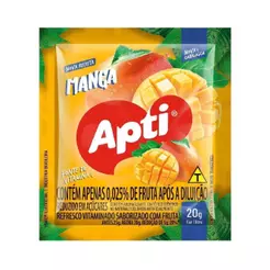 Refresco em Pó Apti Manga 20g - Embalagem com 15 Unidades