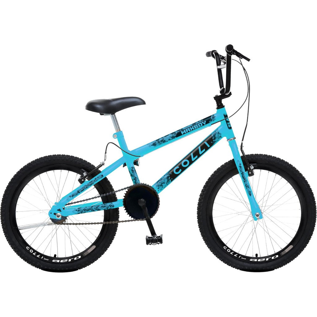 BICICLETA COLLI MAX BOY CROSS ARO 20 COR AZUL TAMANHO DO QUADRO 12
