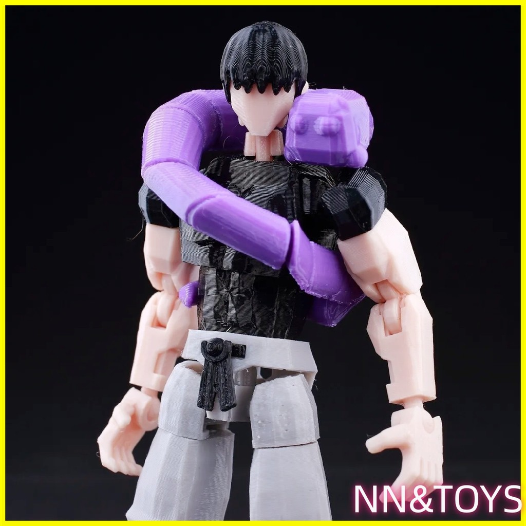 9L Feitiço de volta à guerra Fuhei Jiner Multi-Joint Lucky 133D Impressão Action Figure manequim