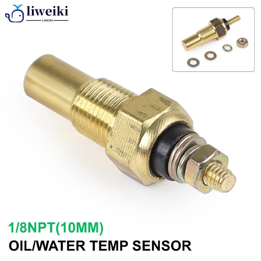 LIWEIKI Universal Temperatura Da Água Do Carro 1/8 Npt Sensor De Óleo Refrigerante Remetente Elétrico Transmissão Medido