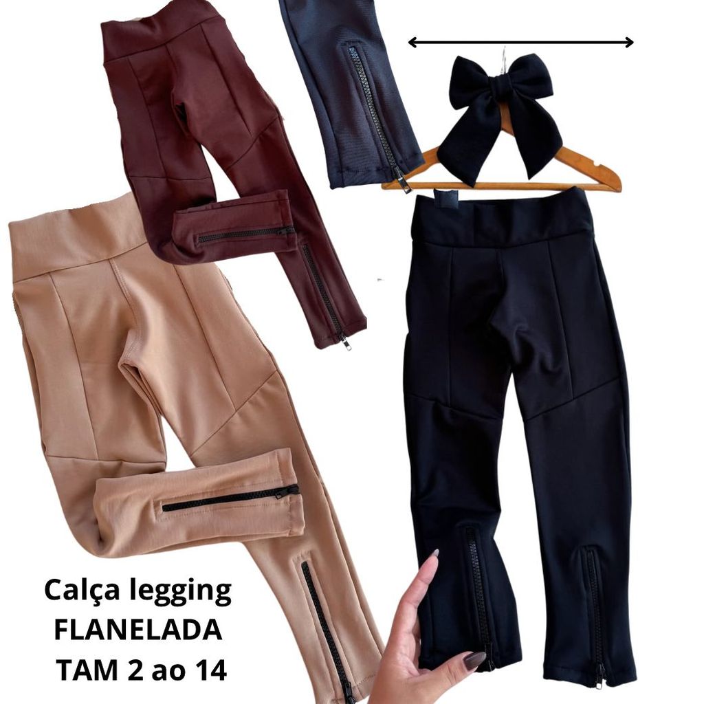 Calça Infantil Feminina Estilo Montaria – Cós Alto e Tecido Leve Confortável