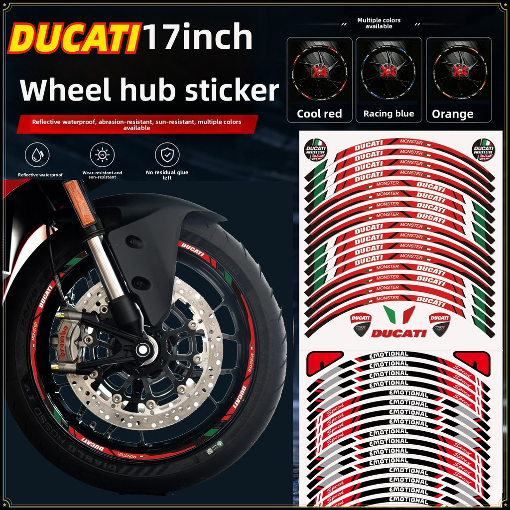 Para Ducati Panigale 939/199/959/V2V4 Monster 821/796 Supersport Street Fighter V4 950 Mags Adesivos Rodas De Motociclet
