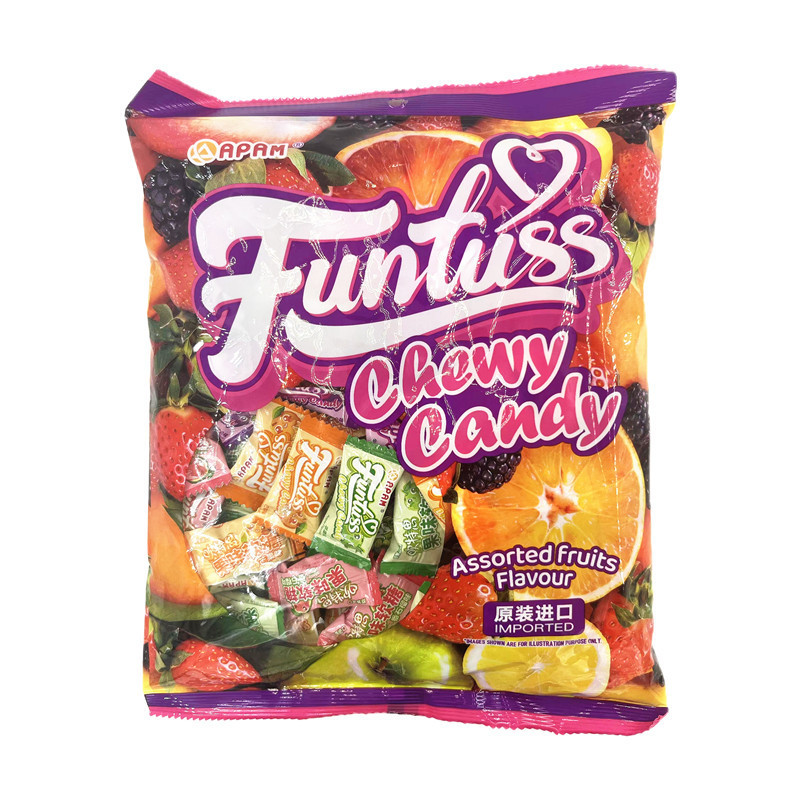Doces importados da Malásia Huantesi Geléia mista com sabor de frutas 500g Saco Sabor de frutas Produtos de ano novo Doc
