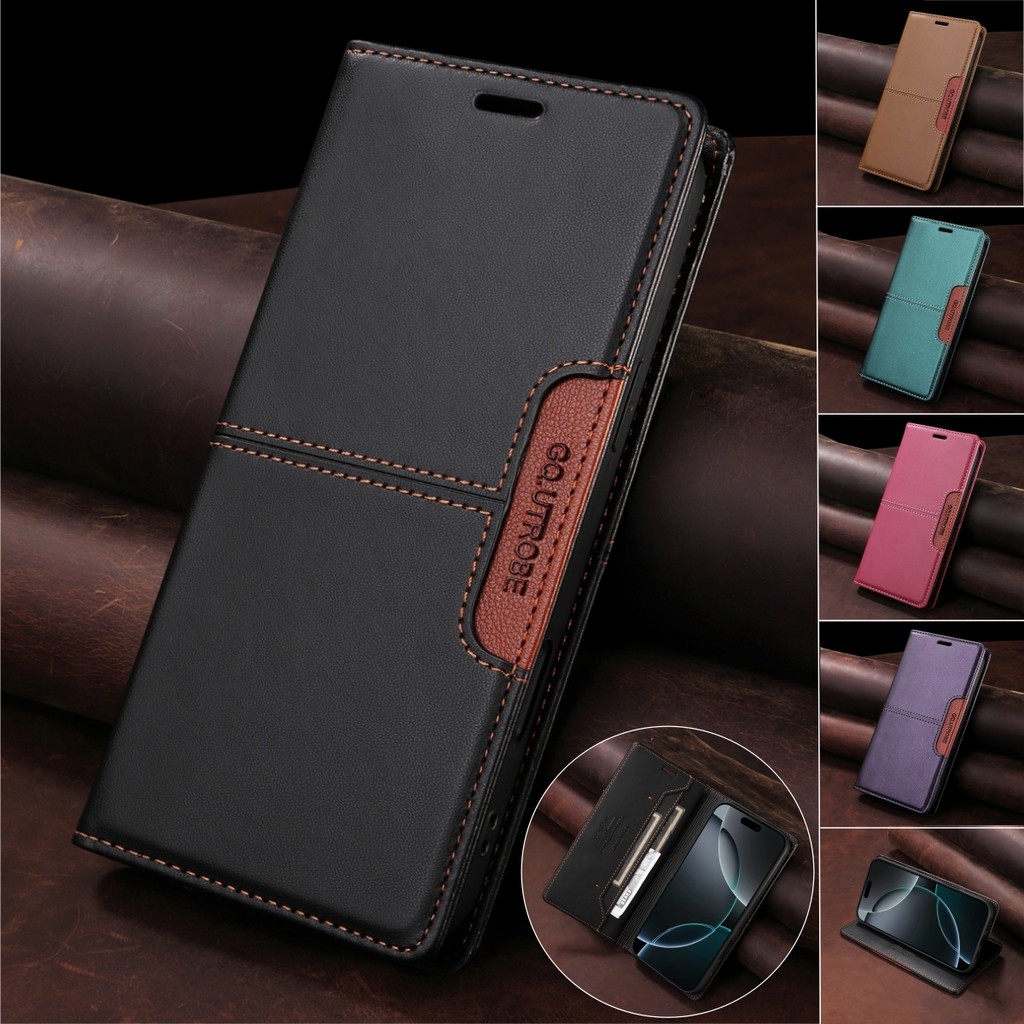 Capa De Couro Flip Para Samsung Galaxy A07 A17 A27 A37 A57 A06 A16 A26 A36 A56 A05 A15 A25 A35 A55 Carteira Magnética