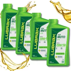 Óleo Lubrax 20w50 Mineral Top Moto 4 Tempos (4 Litros)