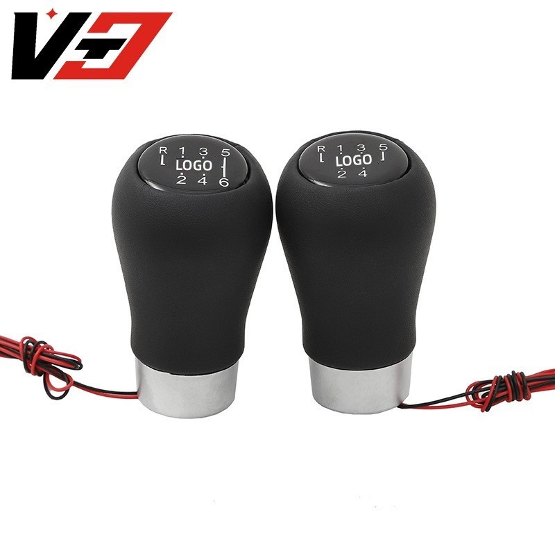 Modificação automotiva adequada para BMW: manopla de câmbio iluminada por LED de 5/6 velocidades, acessório para carro.