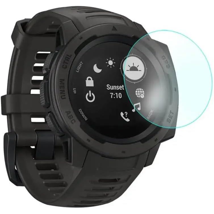 Kit 3 Películas de VIDRO protetora compatível com Garmin Instinct Screen Protector, 2 Pcs - Nandos-Store (Instinct)