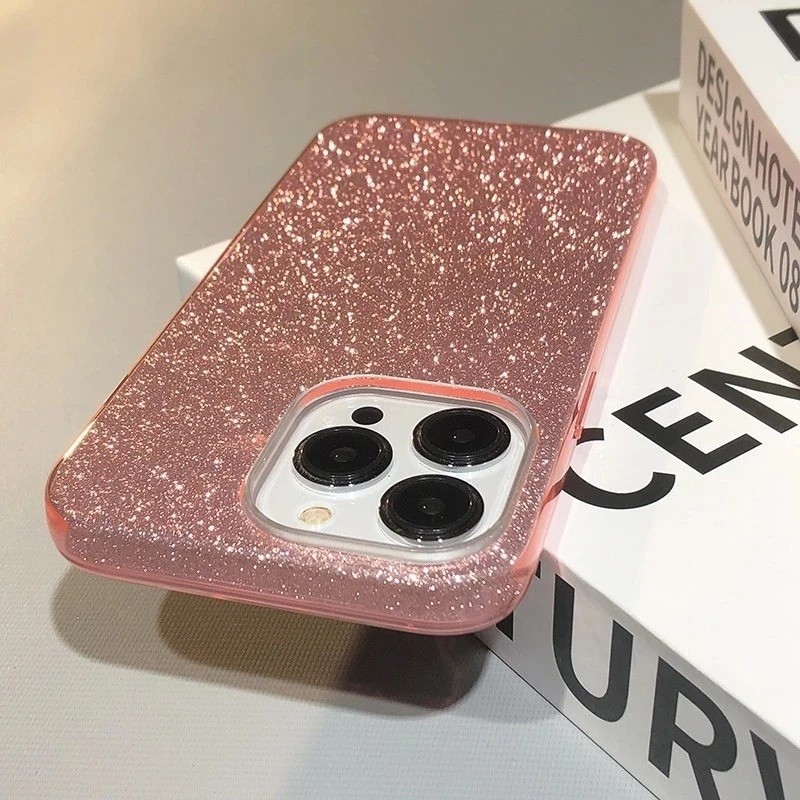 Capa Para Samsung A17 A07 A06 A15 A16 A14 A13 A12 A32 A56 A36 A55 A54 A23 S26 S25 Luxo Glitter Em Pó De Telefone