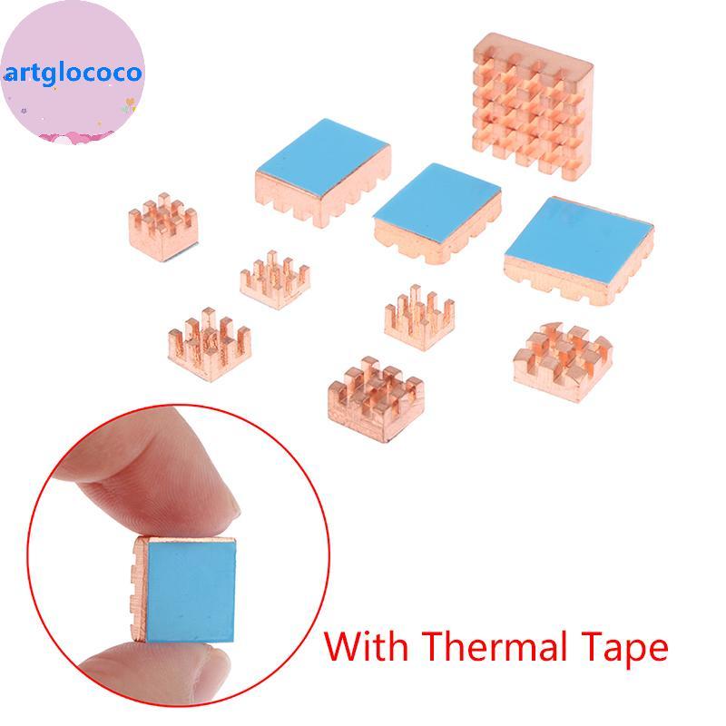 Artglococo 1 Peça , Aletas De Pino De Cobre Puro , Dissipador De Calor Com Fita Térmica Para Laptop , GPU , CPU , VGA ,