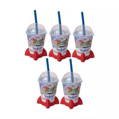 Kit 5 Copos Toy Story Woody Buzz Jessie Foguete Lembrancinha Aniversário Festa Infantil Plasútil