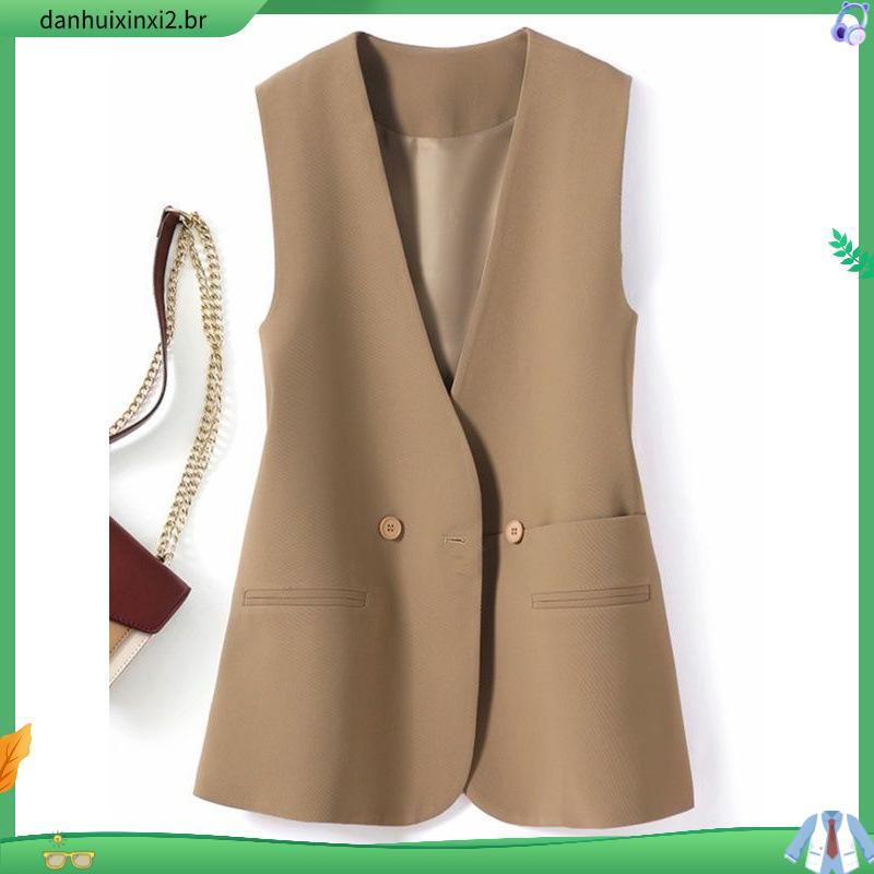 colete social feminino alfaiataria plus size blazer com forro acinturado slim branco max preto plus casaco colete fora