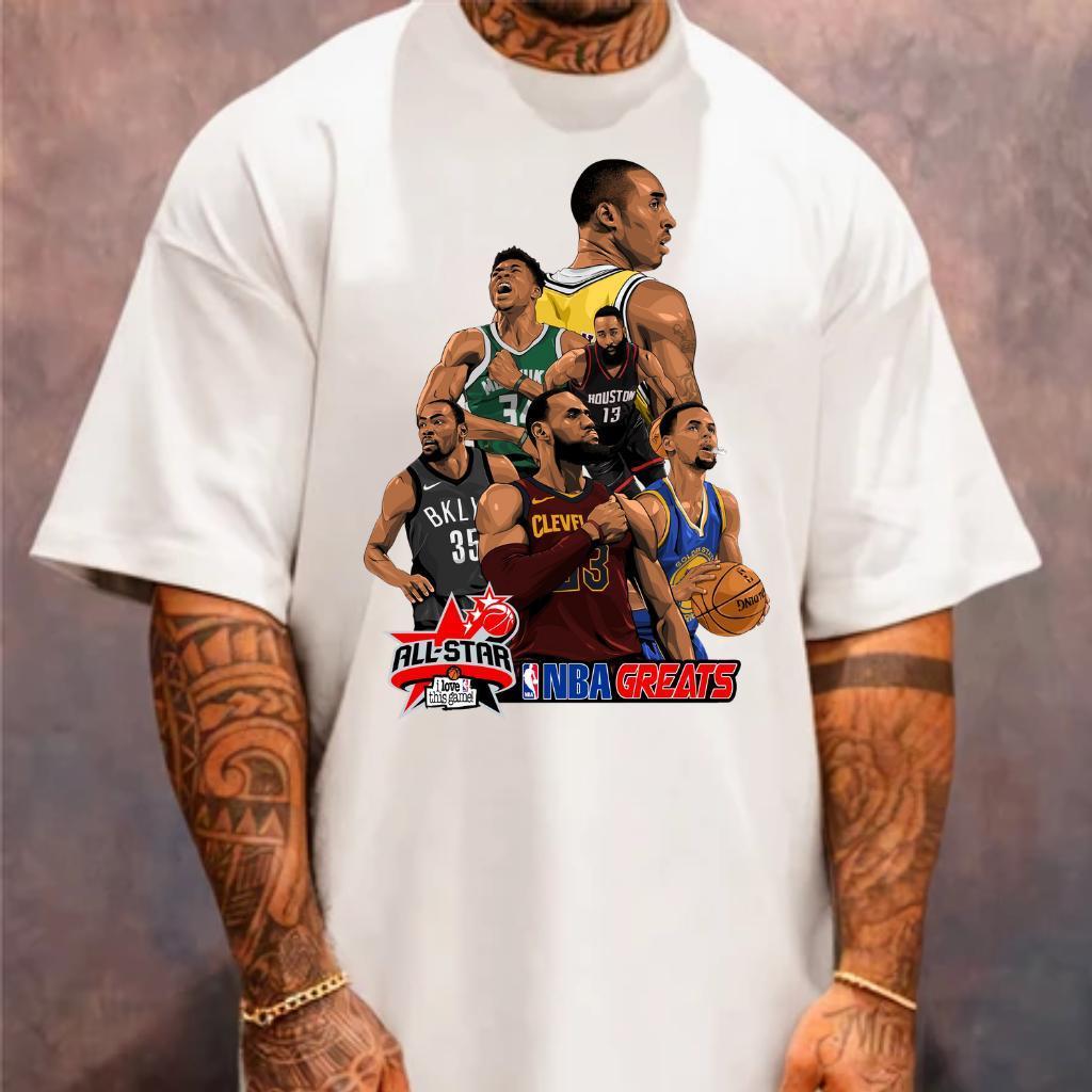 Camisa Camiseta Oversized Premium Lançamento Confortável Esportes Basquete Basketball NBA