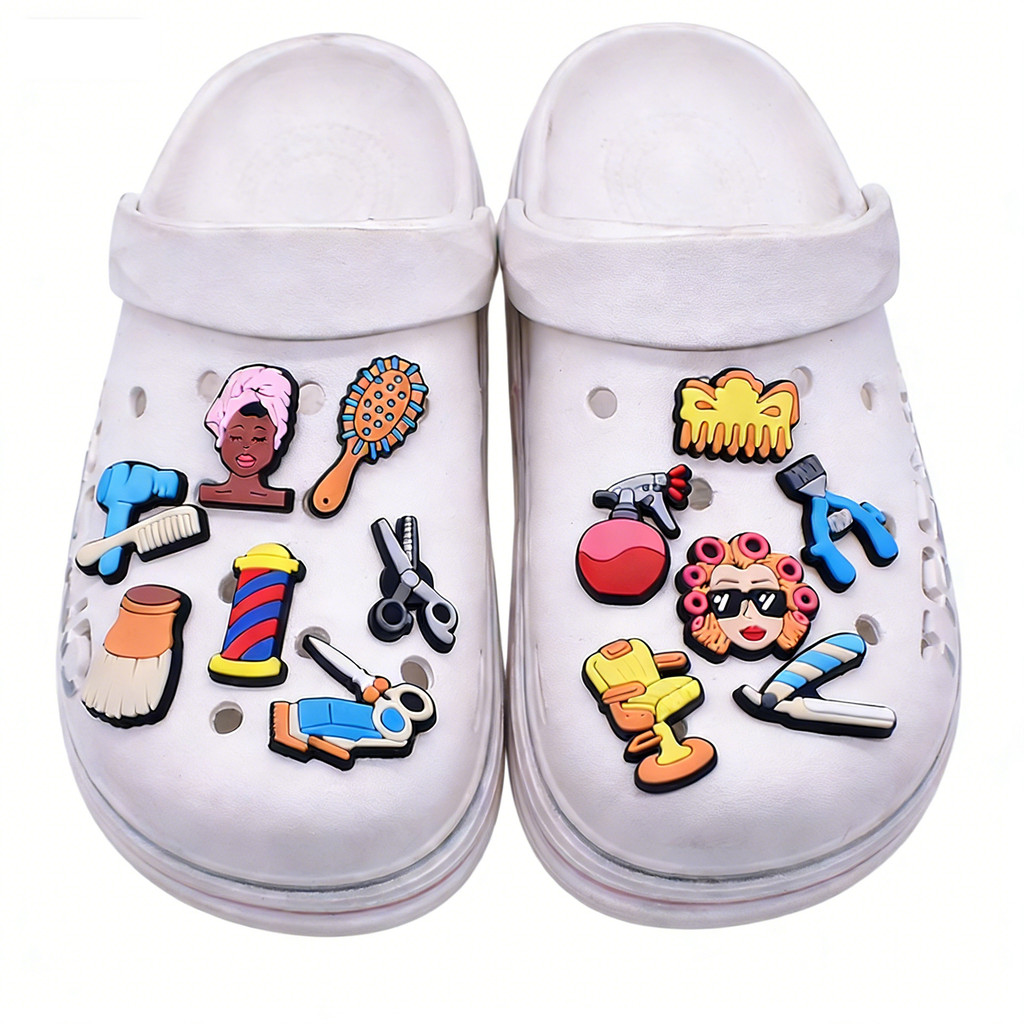  Acessórios Para Amuletos De Sapatos De PVC Ferramentas De Estilo De Cabelo Vintage Decoração Fivelas Da Moda Sandál