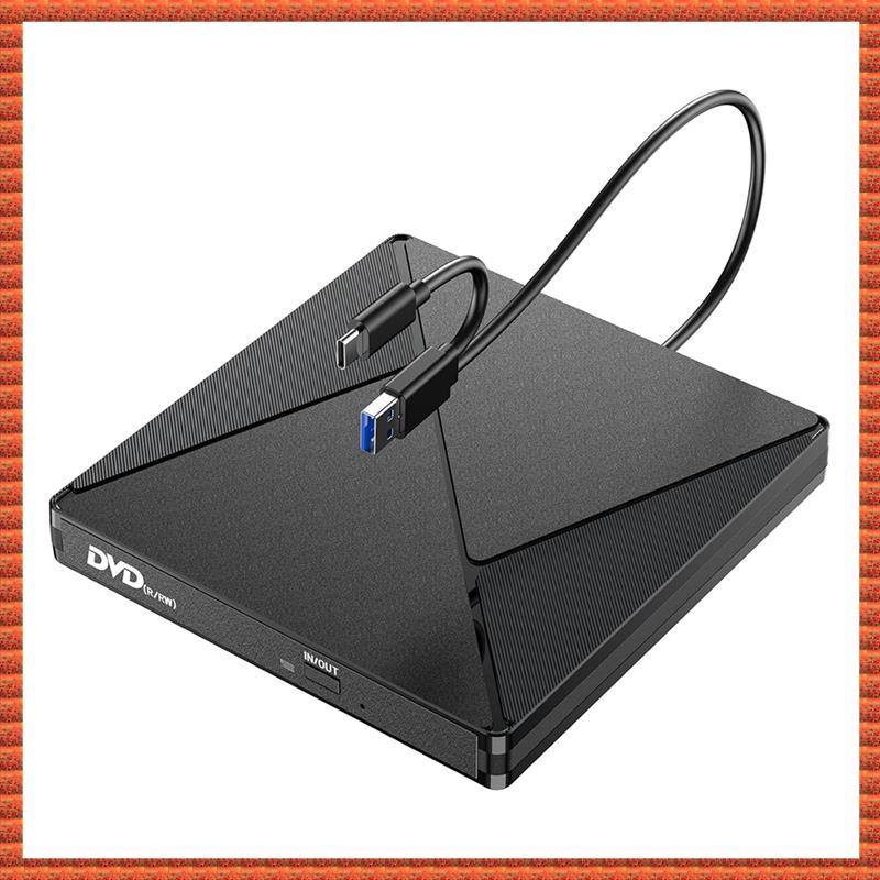 (Zac) Unidade Externa De CD/DVD , ROM De Gravador De Portátil De Disco Queimador Para Laptop Desktop ,
