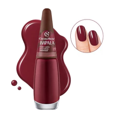 Esmalte Impala Cacau Show Marrom Vermelho Vale Cada Mordida