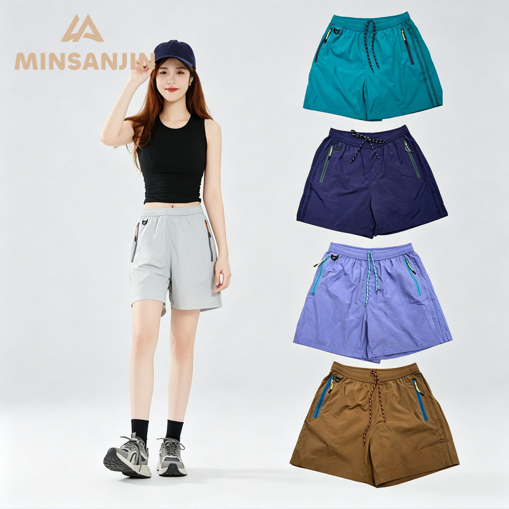 MIN SAN JIN Hokkien Sanjin Lazer ao ar livre Esportes Lazer Calças cortadas Homens Mulheres Mesmo estilo ZZ-60253SS