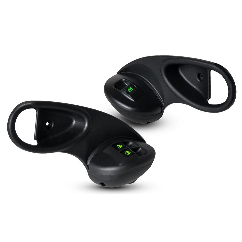 Conj Molduras Palio Young + Botões Interruptores Vidro Eletrico Palio Young Led Verde
