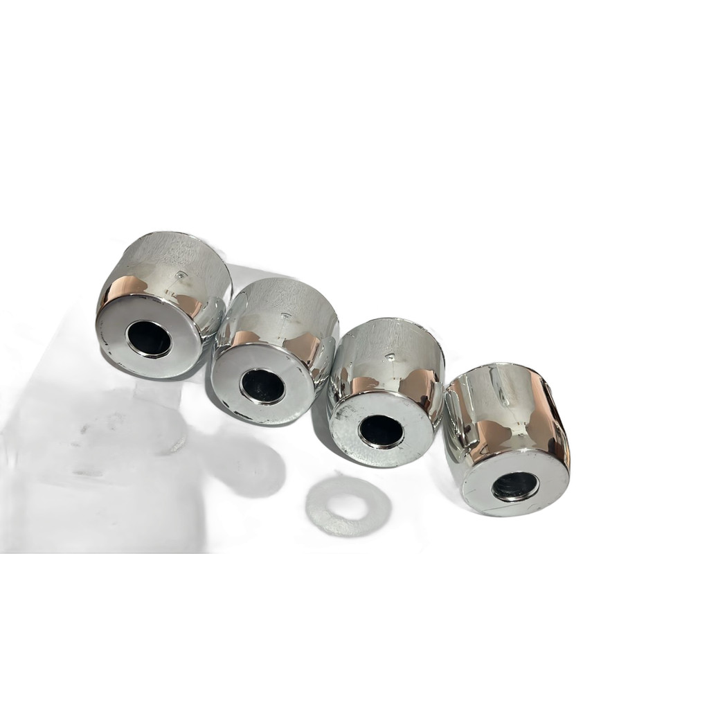 Pé Para Sofá e Poltrona e Moveis de Madeira 5,7cm de altura Metalizado Kit 10 Unidades