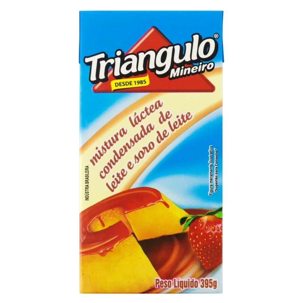Leite Condensado Triangulo Mistura Láctea UHT 395g - Embalagem com 27 Unidades em Oferta na Shopee