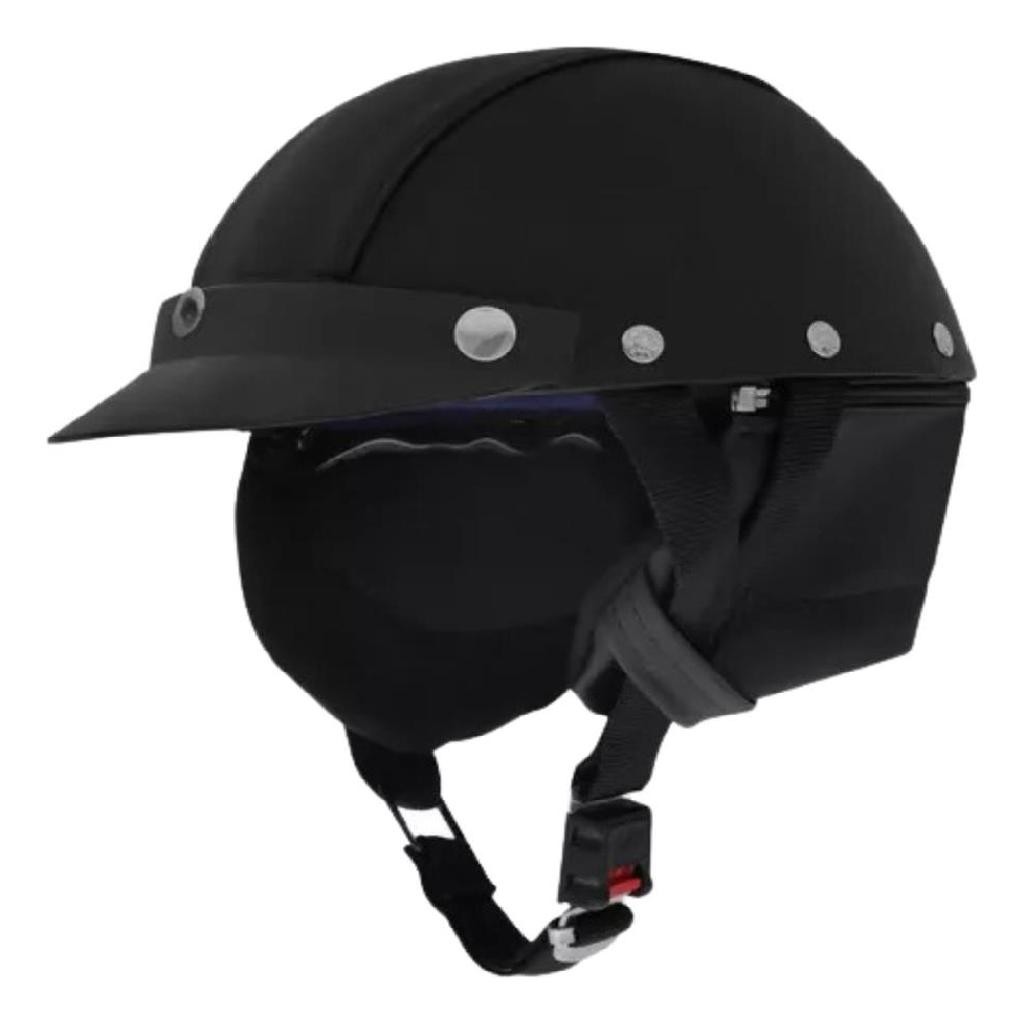 Capacete Couro Coquinho aberto