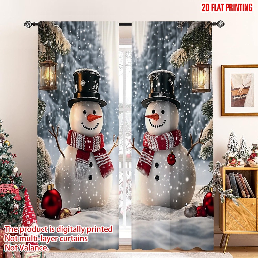 Cortina de Natal com Boneco de Neve: Onde Comprar | BuscaProdutos