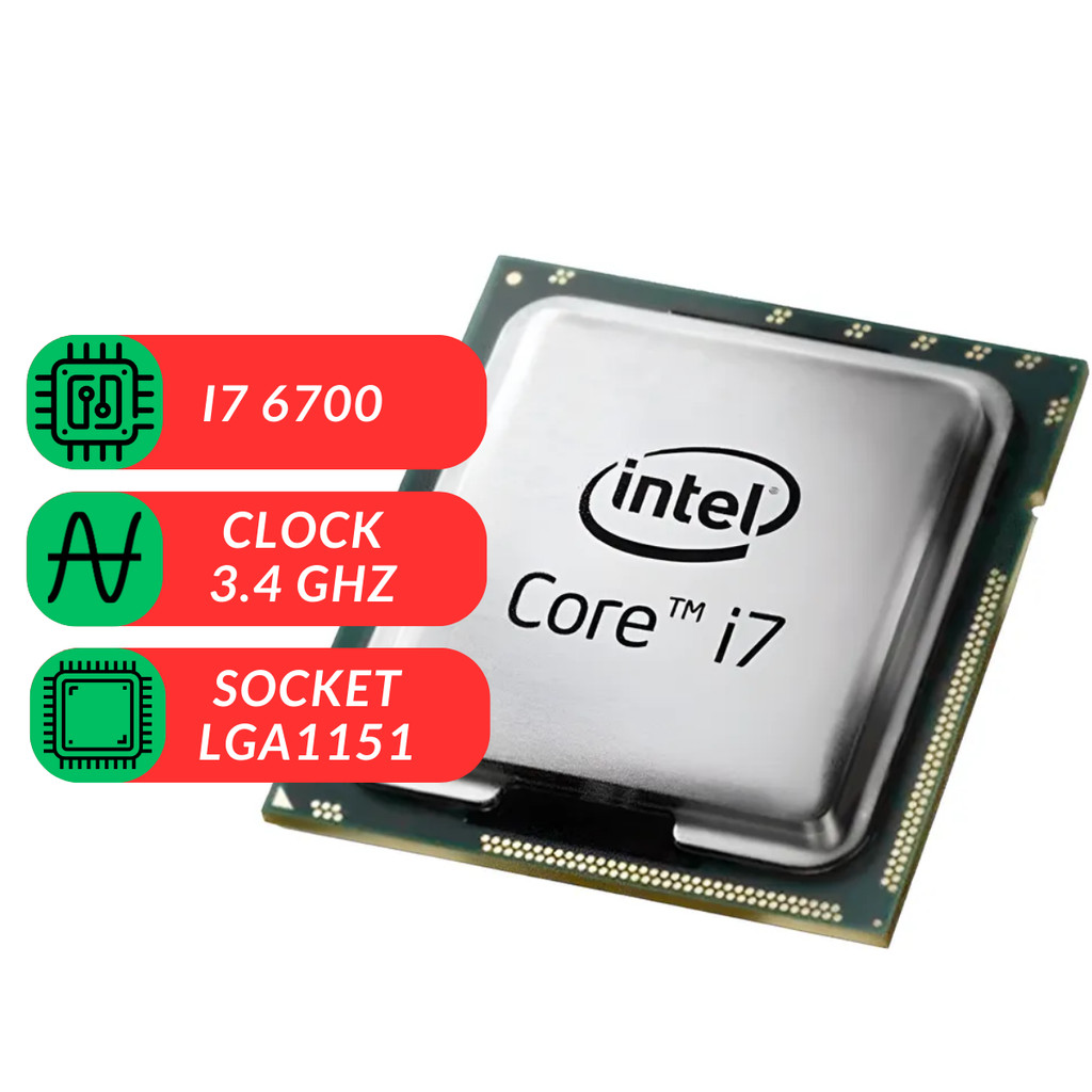 ド*ん様 Intel Core i7-6700 i7-6700k i5-8500 Processador Intel i7-6700 3.4GHz 8Mb cache LGA-1151 6G - Ipê