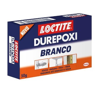 Durepoxi Massa Adesivo 50g Metal Vidro  Pedras Cor BRANCO