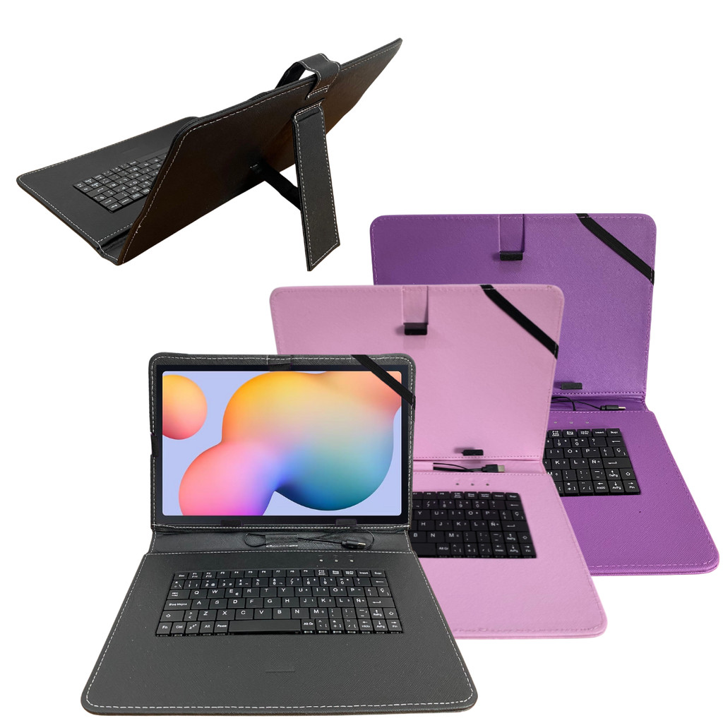 Capa c/Teclado Embutido para Tablet 10" Huawei MatePad SE 11 - Proteção e Digitação Integrada