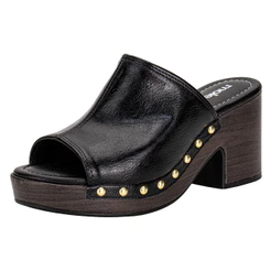 Tamanco Feminino Salto Grosso Moleca 5549107