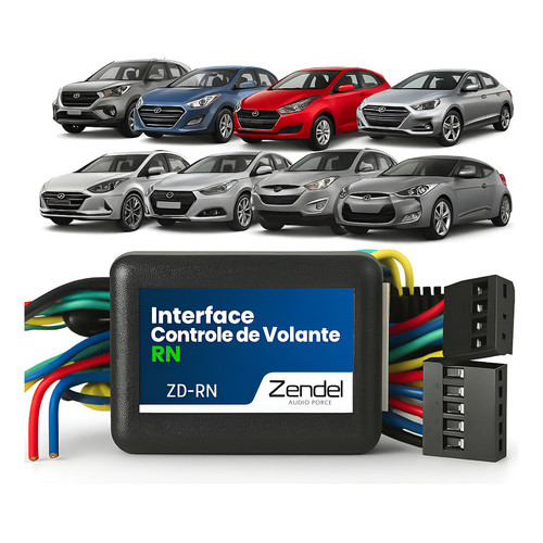 Interface Volante Hyundai Creta Hb20 Tucson I30 Ix35 Azera Elantra Sonata Santa Fé Veloster Vera Cruz