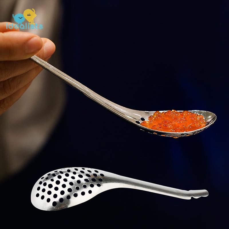 Idealistas Colher De Caviar Com 56 Furos Utensílios De Cozinha Úteis Coador Gema De Ovo