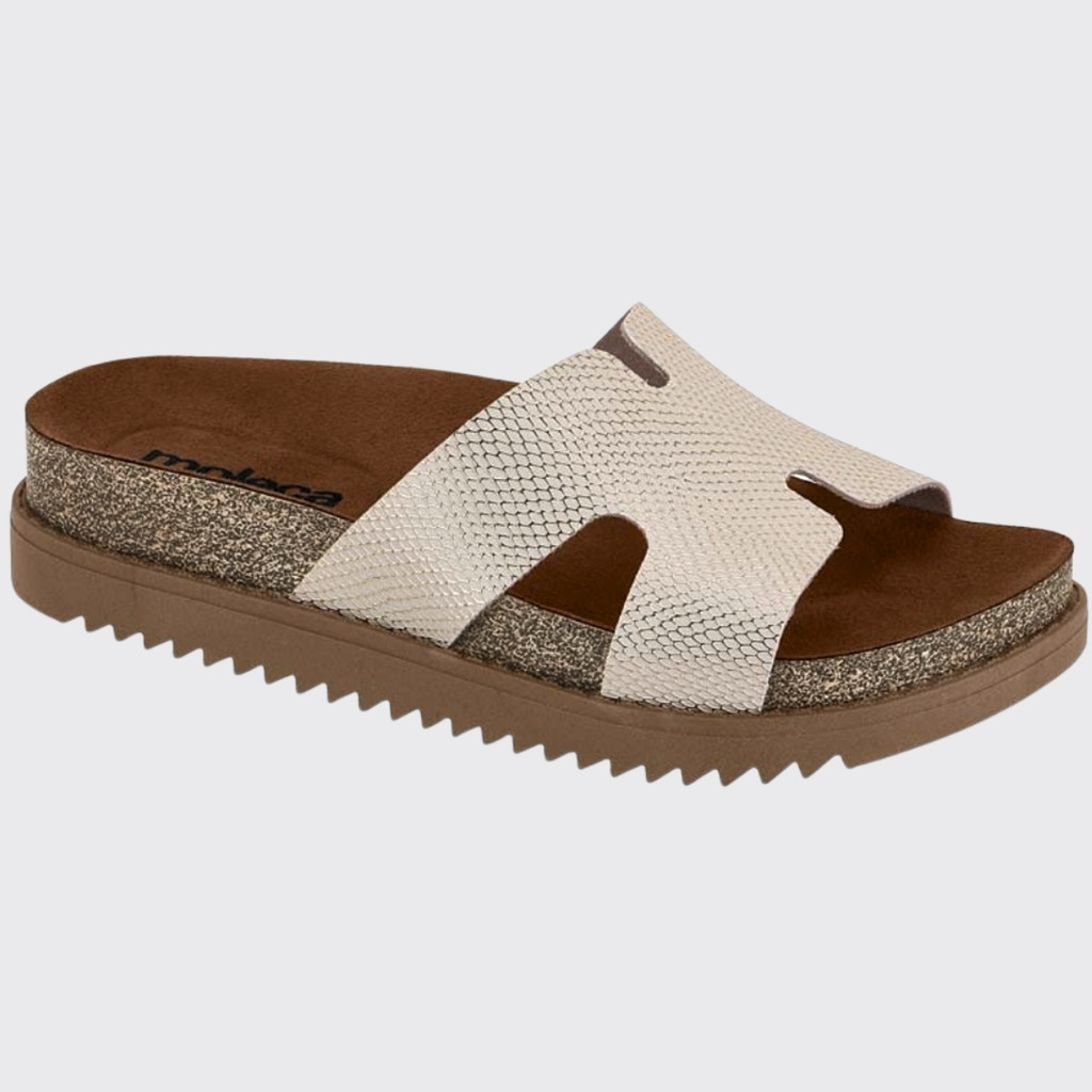Sandália Slide Feminina Flatform Papete Slide Moleca 5500.100.29853