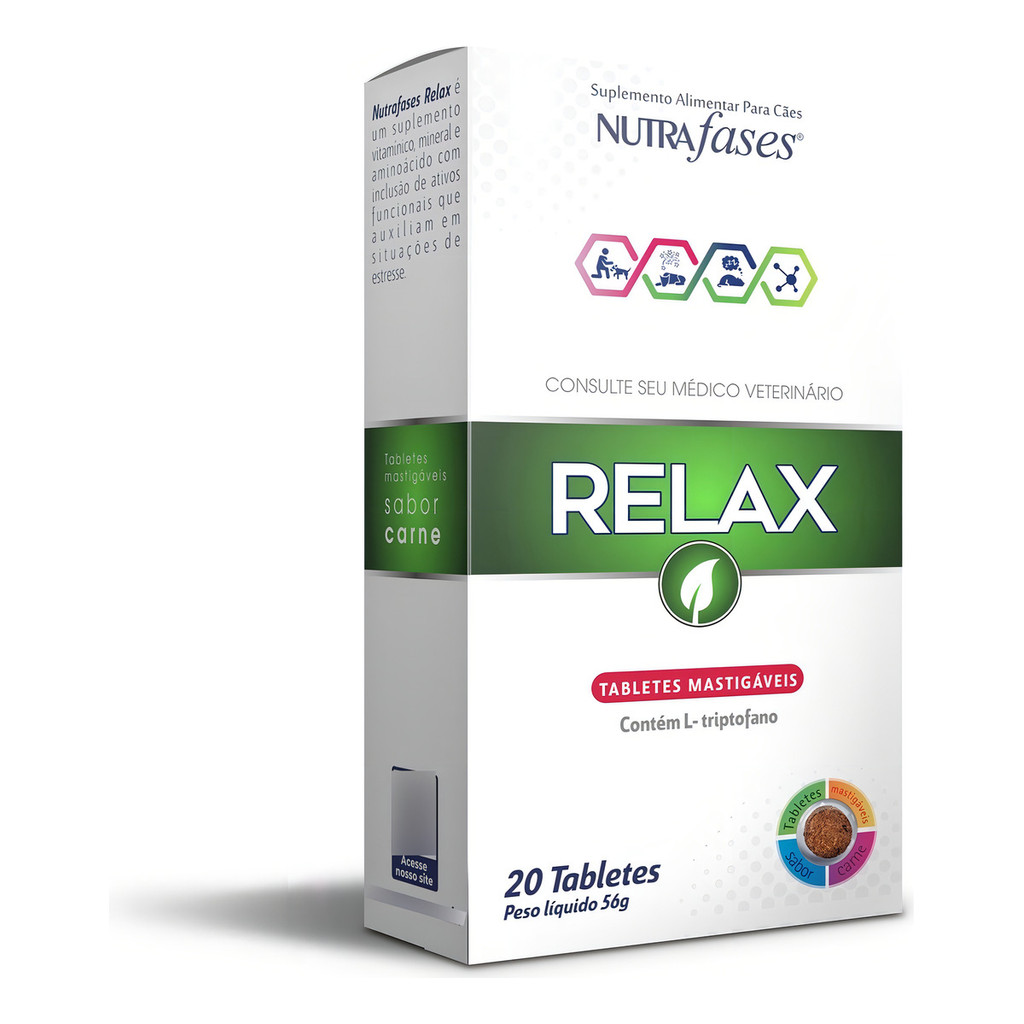 Nutrafases Relax 20 Tabletes | BuscaProdutos