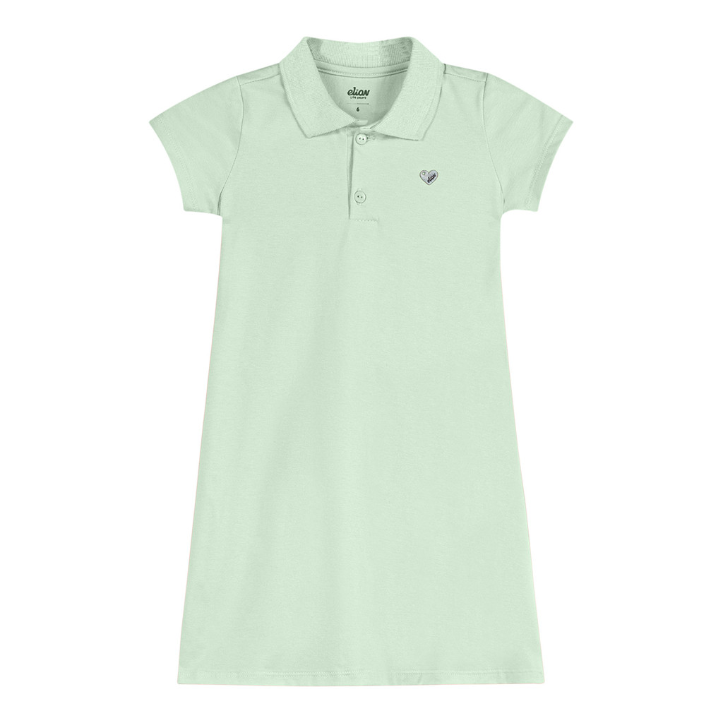 Vestido Infantil Menina Básico Elian Verde