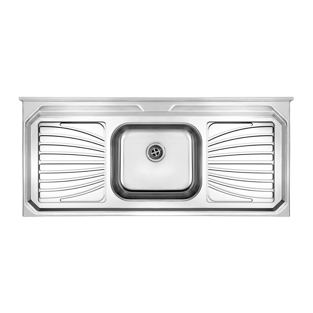 Pia Cozinha Infinity 120cm Inoxsul   Higiênica Durável p Panelas Grandes em Oferta na Shopee