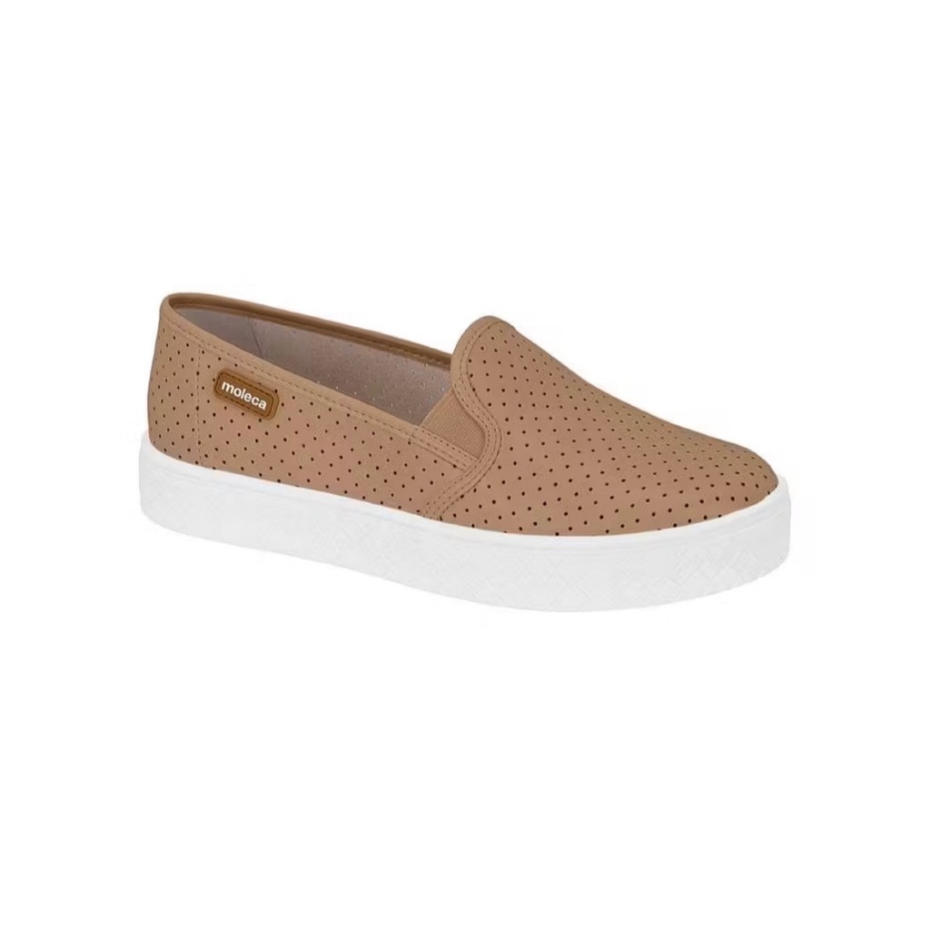 Tenis Feminino Casual Platform slip on Moleca Original em Oferta na Shopee