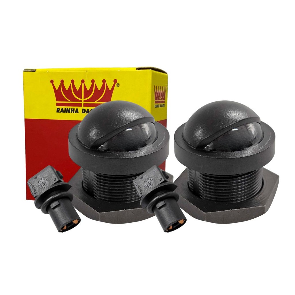 Kit Lanterna Luz Placa Para Ford F1000 Todas Ranger 98 a 09 Soquete Rosca e Lampadas Lente Acrilico