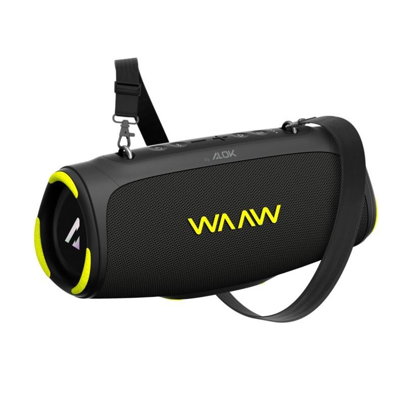 Caixa de Som Bluetooth WAAW Boom 110 40W RMS de Potência Á prova D’água Proteção IPX7 26 Horas em Oferta na Shopee