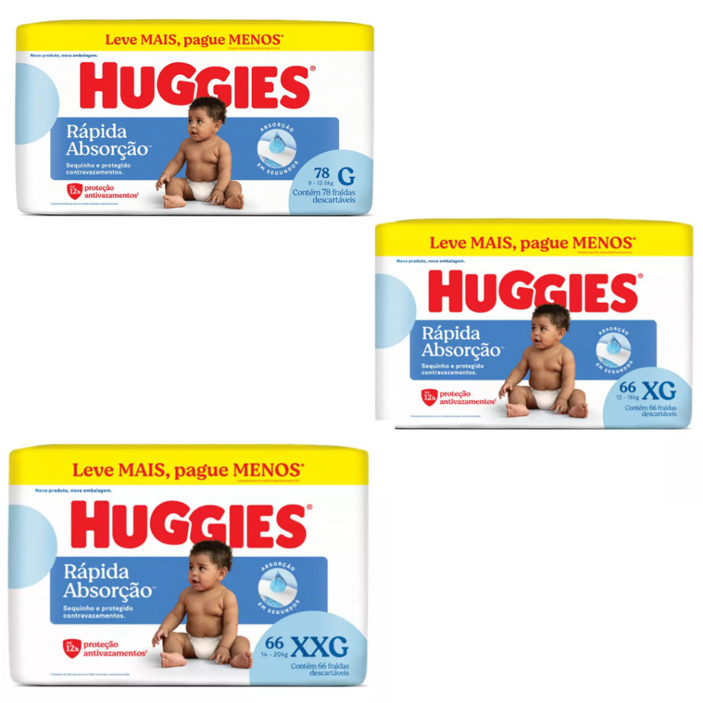 Fralda Huggies Disney Tripla Proteção Hiper- 1 pacote