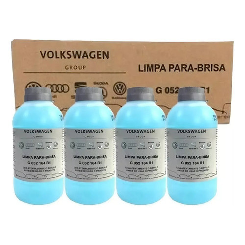 Kit 4 Aditivos Limpador De Vidro Parabrisa 200ml Volkswagen em Oferta na Shopee